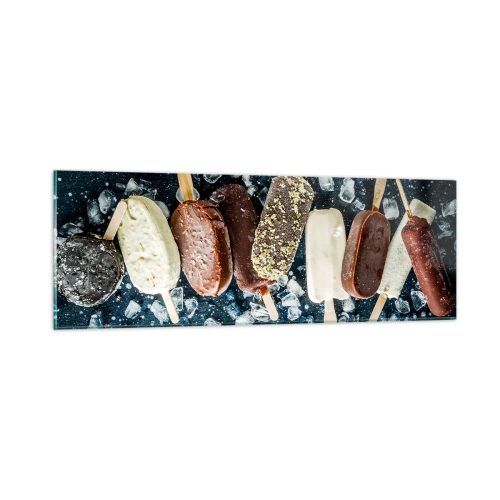 Cuadro sobre vidrio - Impresiones sobre Vidrio - El sabor del verano caluroso - 90x30 cm