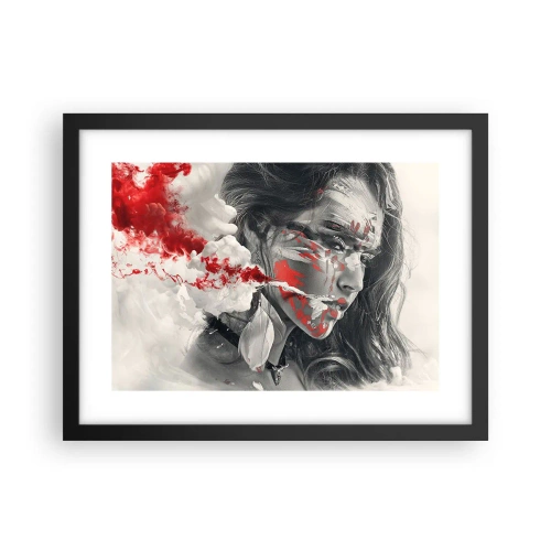 Póster en marco negro - En los humos del absurdo - 40x30 cm