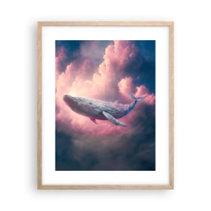 Póster en marco roble claro - La reina de los mares asciende - 40x50 cm