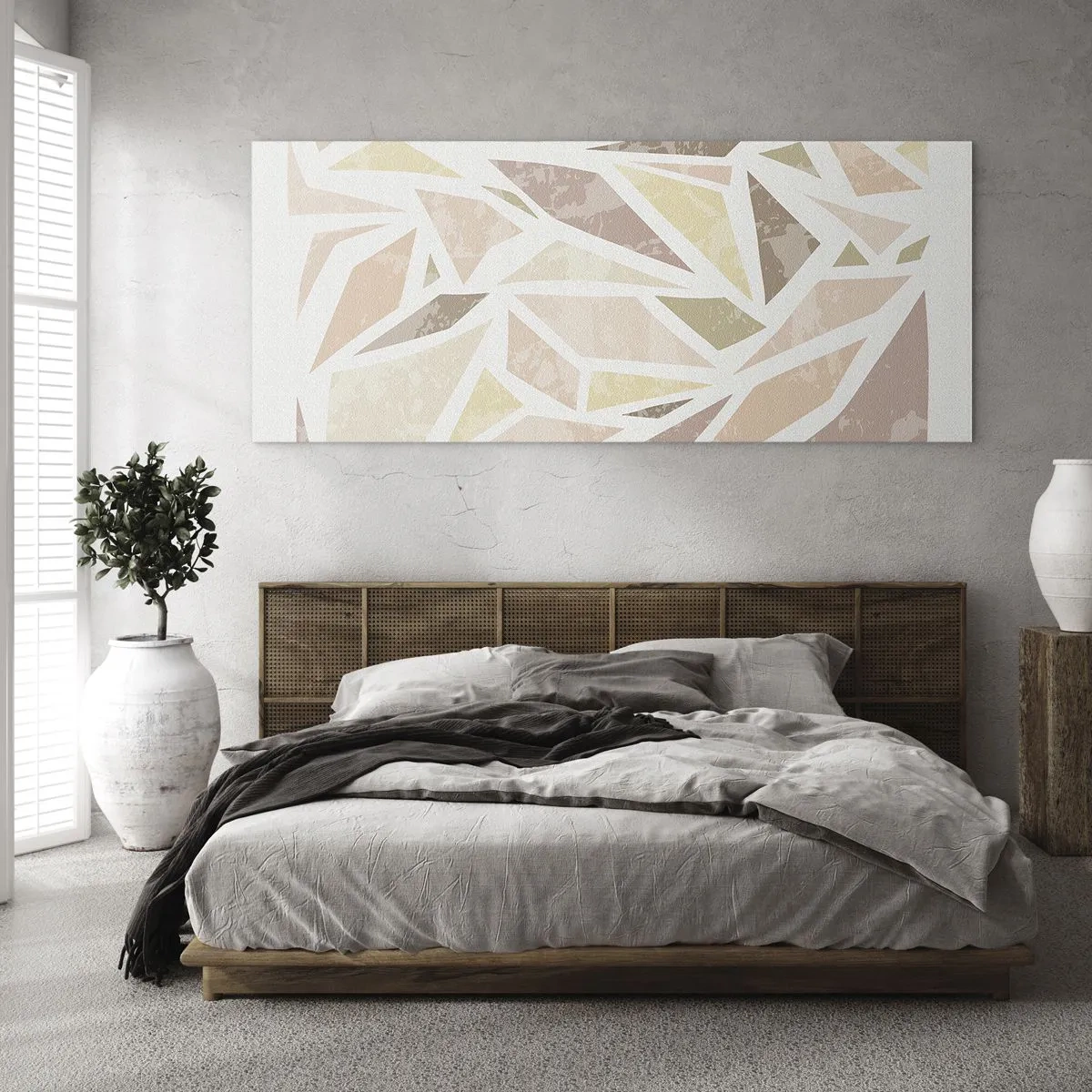 Cuadro sobre vidrio - Impresiones sobre Vidrio - Composición de vidrieras - 100x40 cm