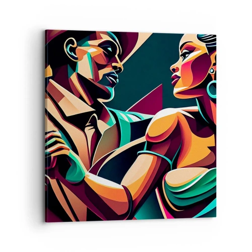 Cuadro sobre lienzo - Impresión de Imagen - Al ritmo del corazón - 70x70 cm