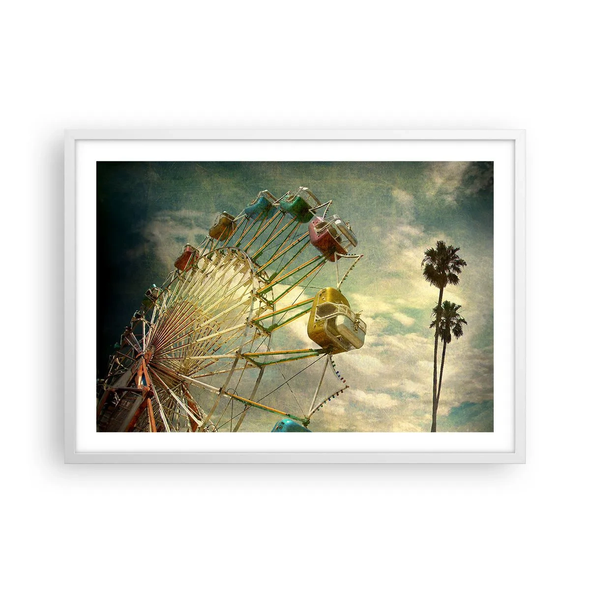 Póster en marco blanco - Será, será un día estupendo.... - 70x50 cm