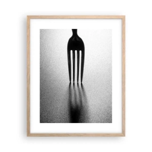 Póster en marco roble claro - Luz y sombra - 40x50 cm
