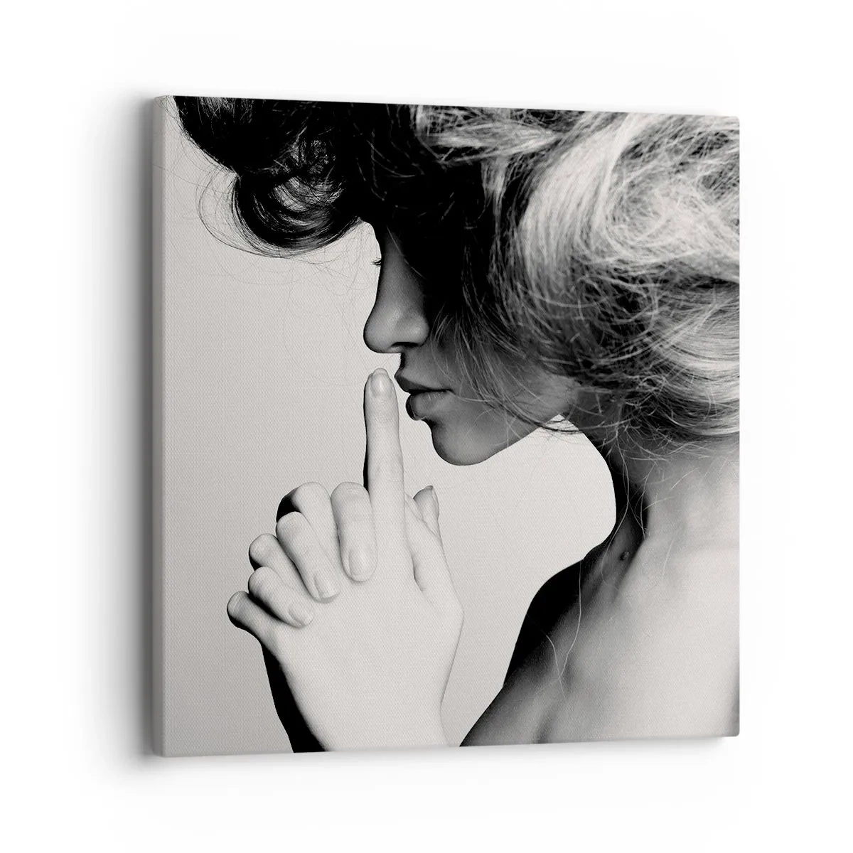 Cuadro sobre lienzo - Impresión de Imagen - Escucharme a mí misma - 40x40 cm