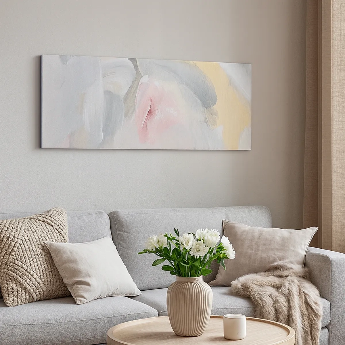 Cuadro sobre lienzo - Impresión de Imagen - En un mundo de colores pastel - 30x30 cm