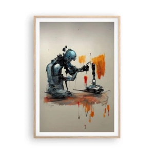 Póster en marco roble claro - Próximamente... - 70x100 cm