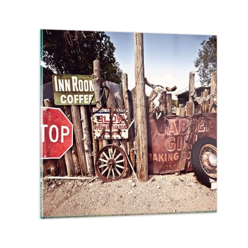 Cuadro sobre vidrio - Impresiones sobre Vidrio - Y el tiempo se detuvo - 30x30 cm