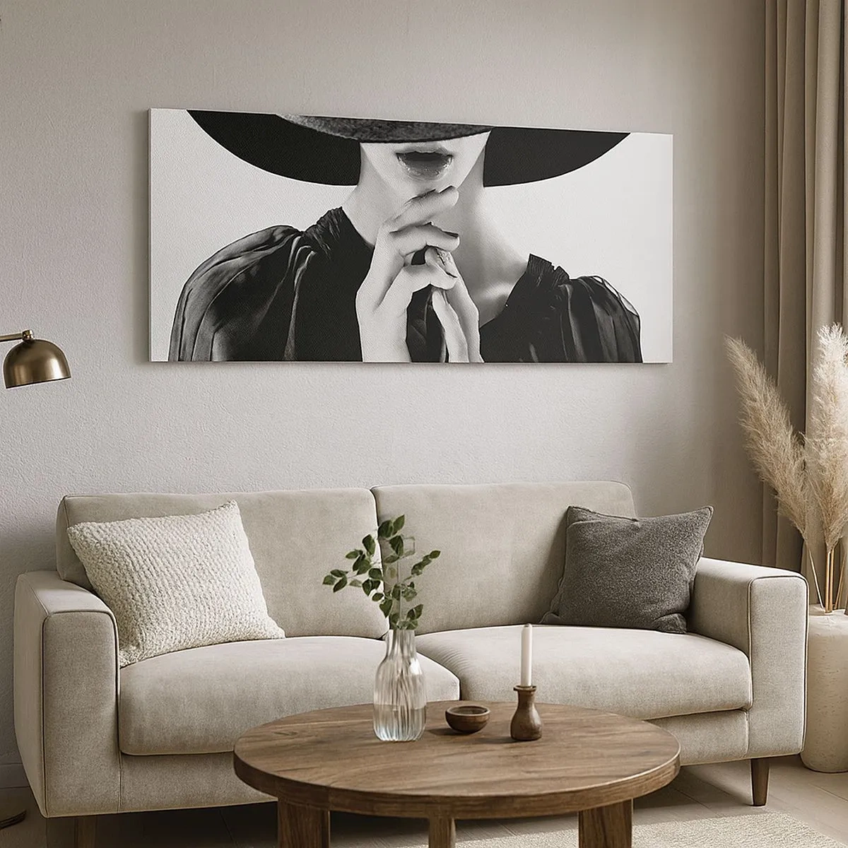 Cuadro sobre lienzo - Impresión de Imagen - Belleza oculta - 100x40 cm