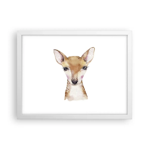 Póster en marco blanco - La naturaleza de la inocencia - 40x30 cm