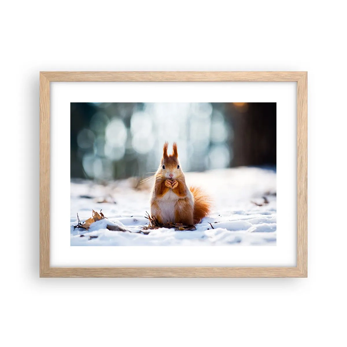 Póster en marco roble claro - ¿Qué estás mirando? - 40x30 cm