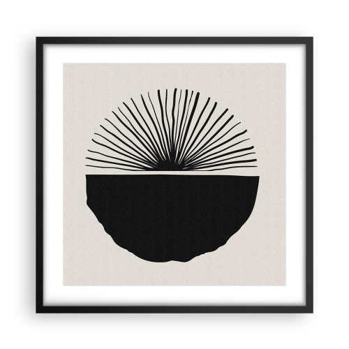 Póster en marco negro - Un abanico de posibilidades - 50x50 cm