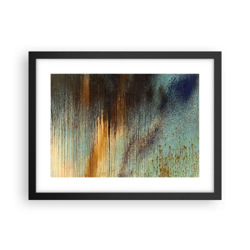 Póster en marco negro - Una composición colorista no accidental - 40x30 cm