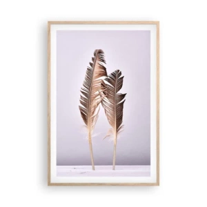 Póster en marco roble claro - Contra la nada - 61x91 cm