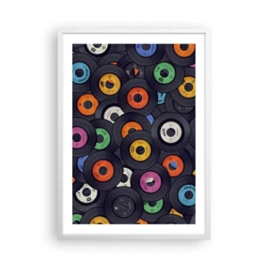 Póster en marco blanco - Colores de los clásicos - 50x70 cm