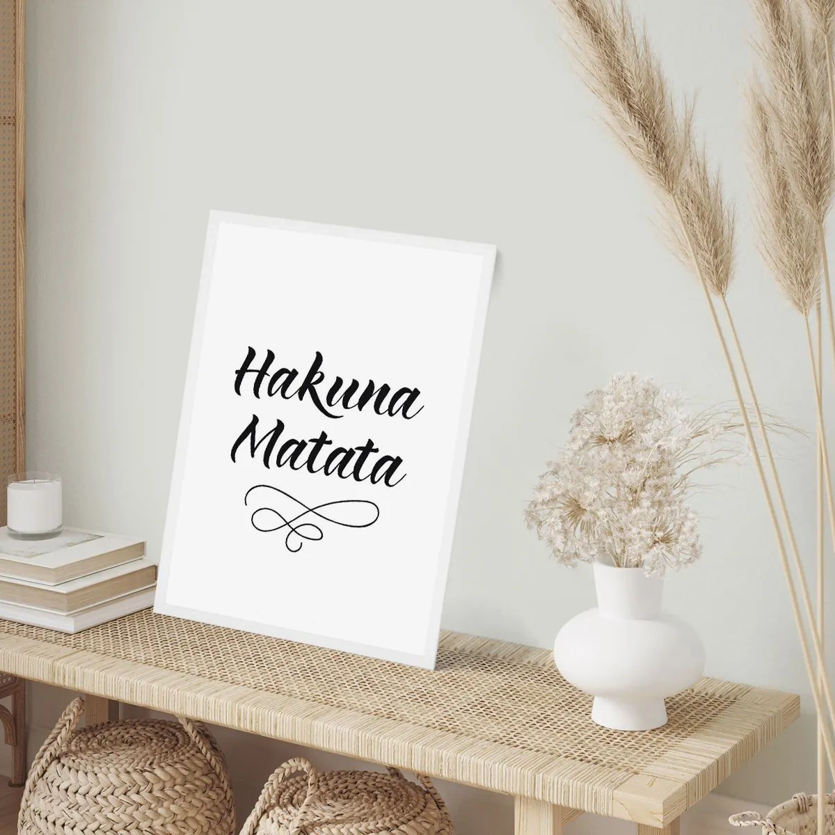 Póster en marco blanco - El mejor consejo - 70x100 cm