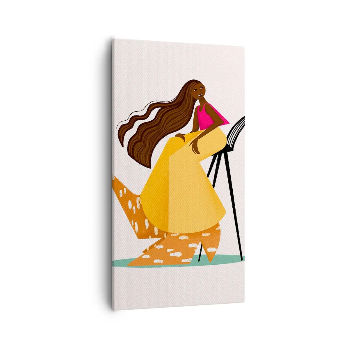 Cuadro sobre lienzo - Impresión de Imagen - La moda también es divertida - 55x100 cm