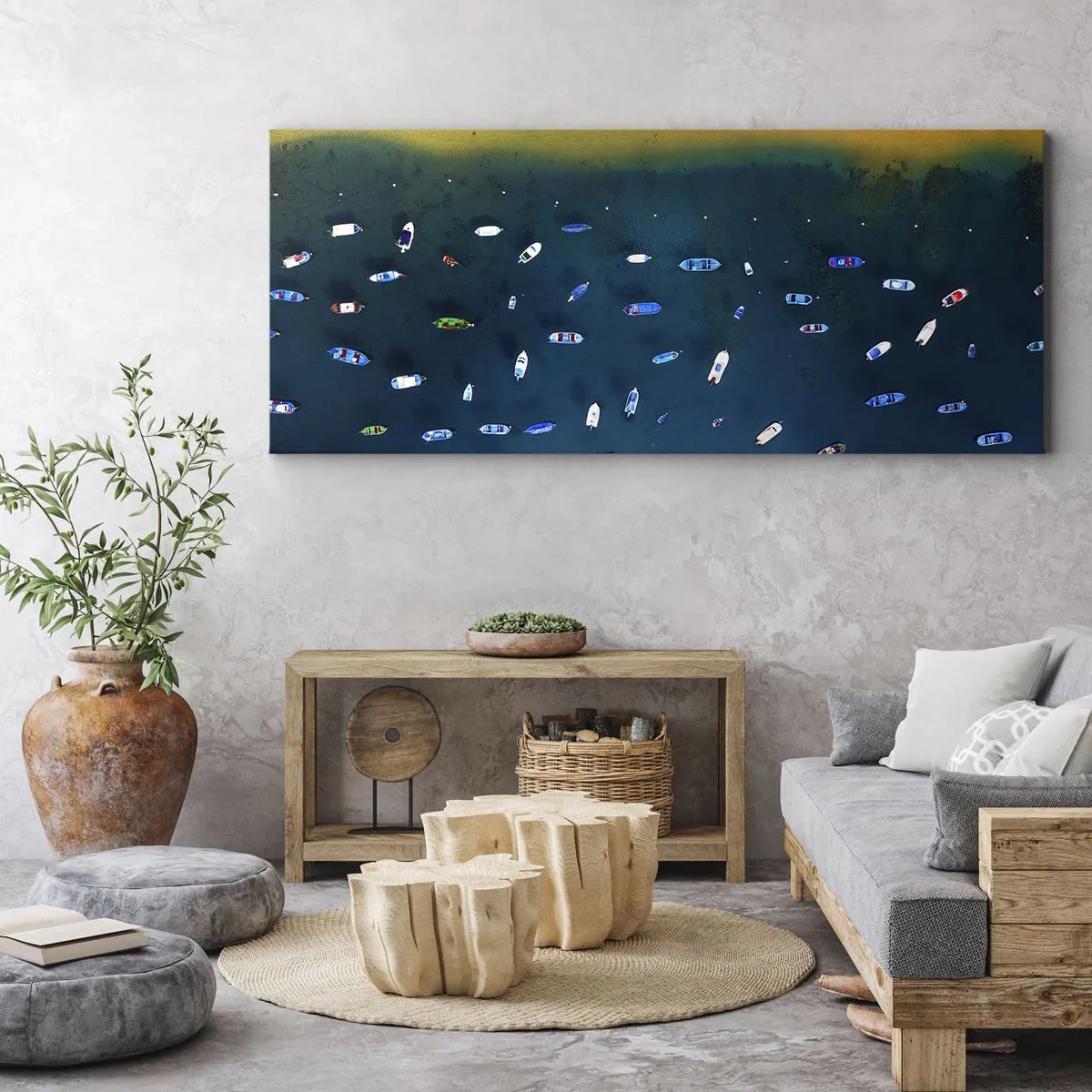 Cuadro sobre lienzo - Impresión de Imagen - Un juego de vacaciones - 100x40 cm
