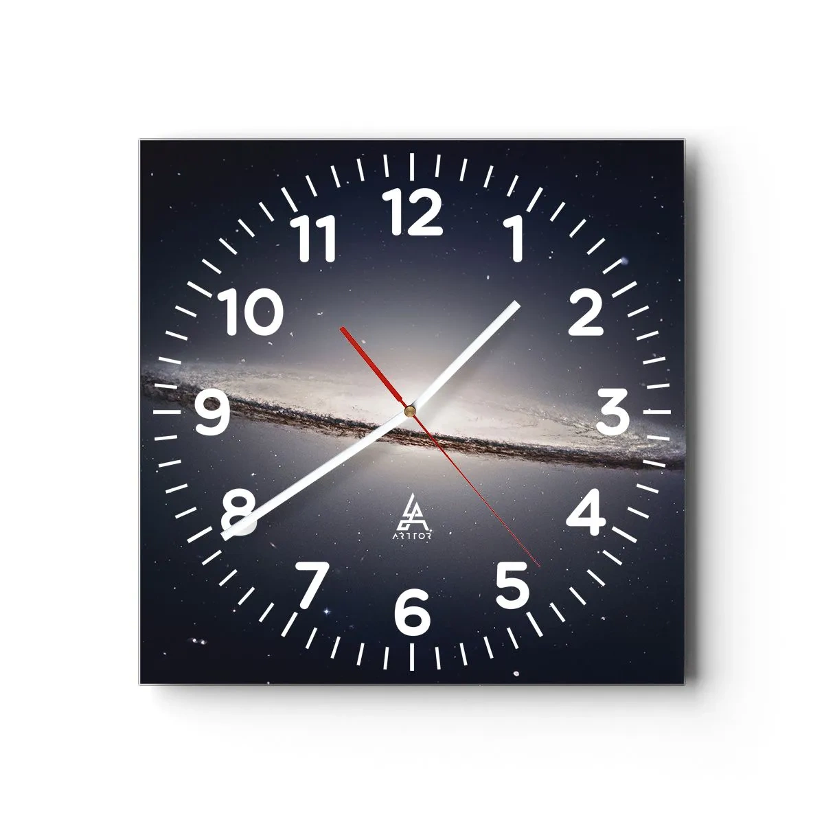 Reloj de pared - Reloj de vidrio - Érase una vez en una galaxia muy, muy lejana.... - 30x30 cm