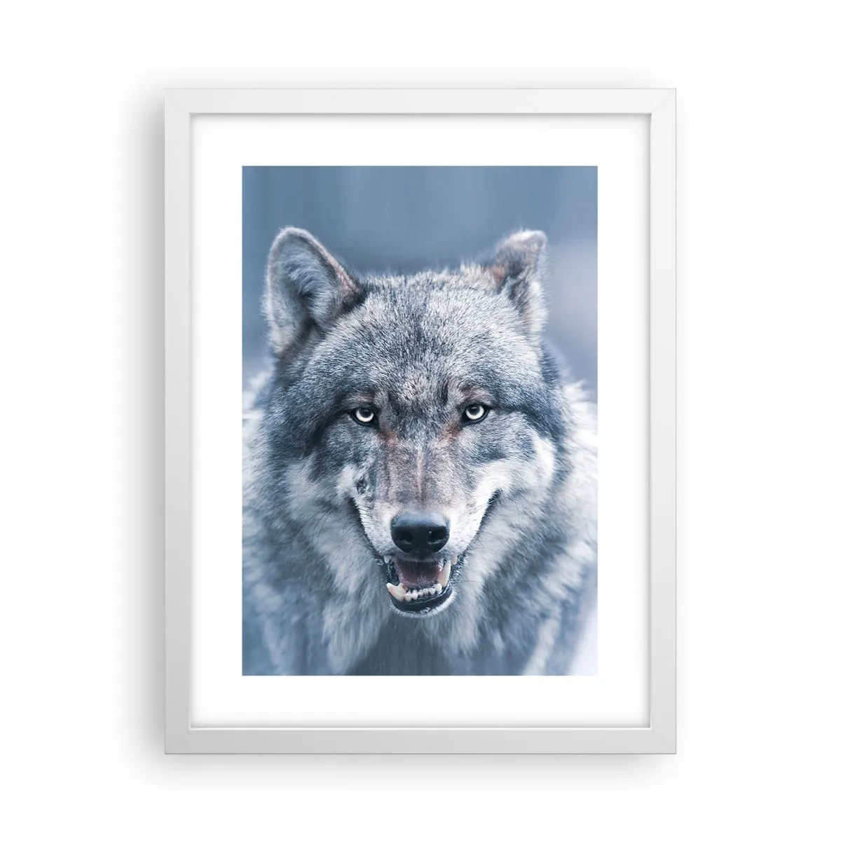 Póster en marco blanco - ¿Aceptarás el reto? - 30x40 cm