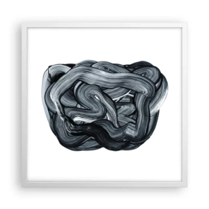 Póster en marco blanco - No es tan sencillo - 50x50 cm