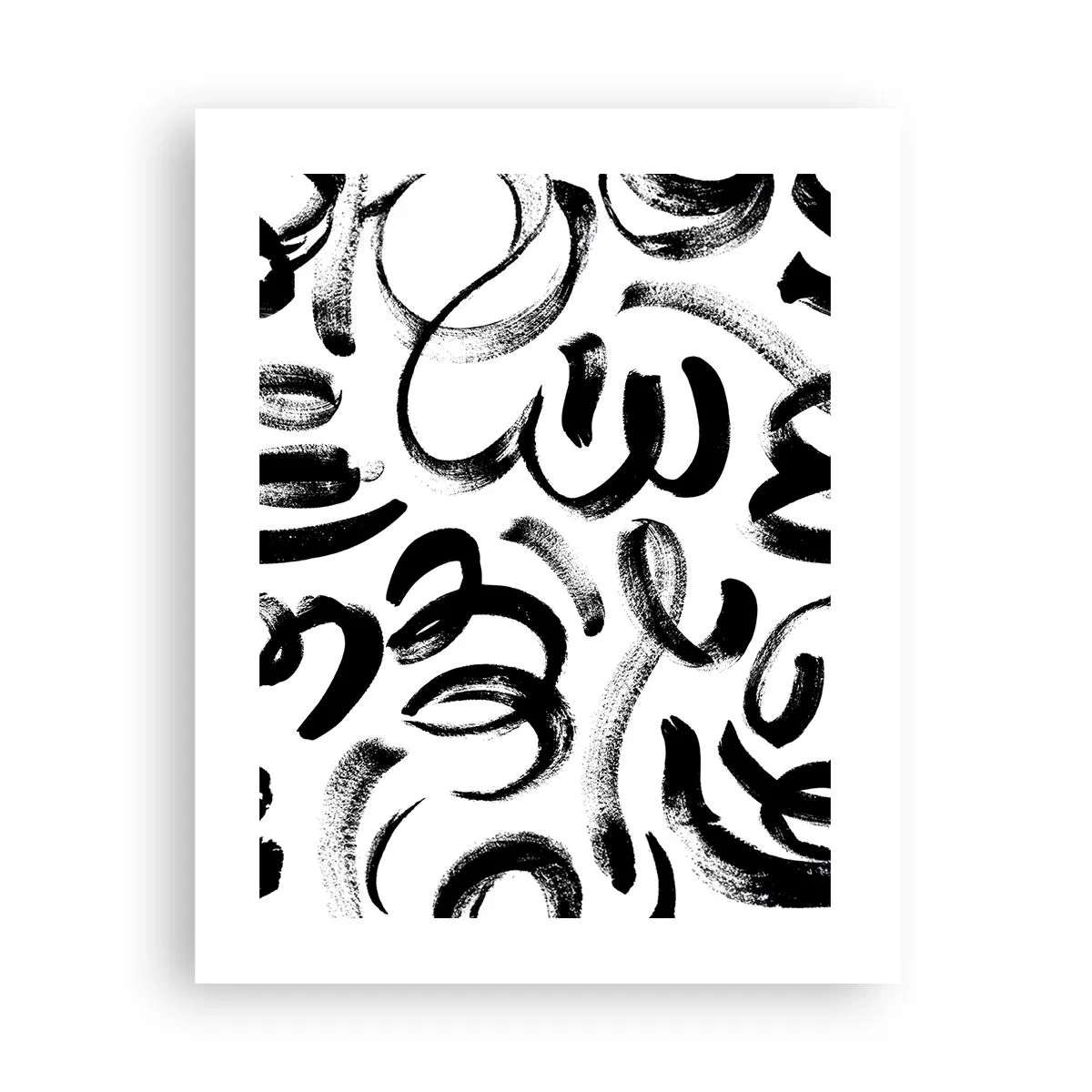 Póster - Negro sobre blanco - 40x50 cm