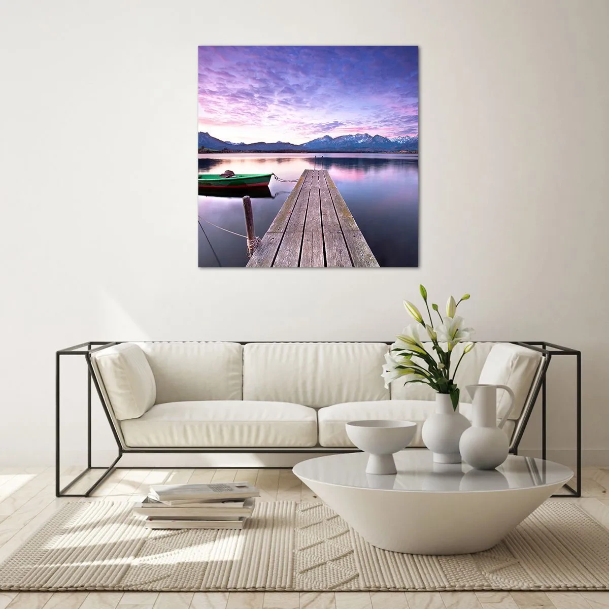 Cuadro sobre vidrio - Impresiones sobre Vidrio - Un silencio amistoso - 70x70 cm