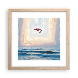 Póster en marco roble claro - A otra dimensión - 30x30 cm