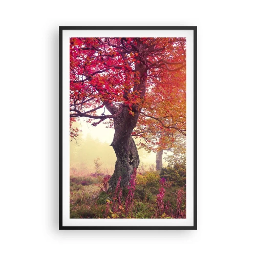 Póster en marco negro - Un frenesí de floración - 61x91 cm