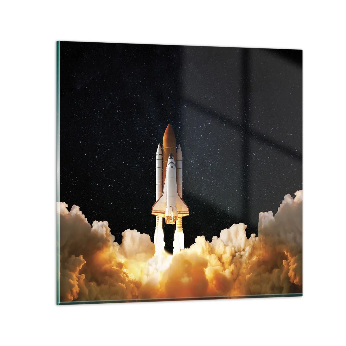 Cuadro sobre vidrio - Impresiones sobre Vidrio - ¡Ad astra! - 50x50 cm
