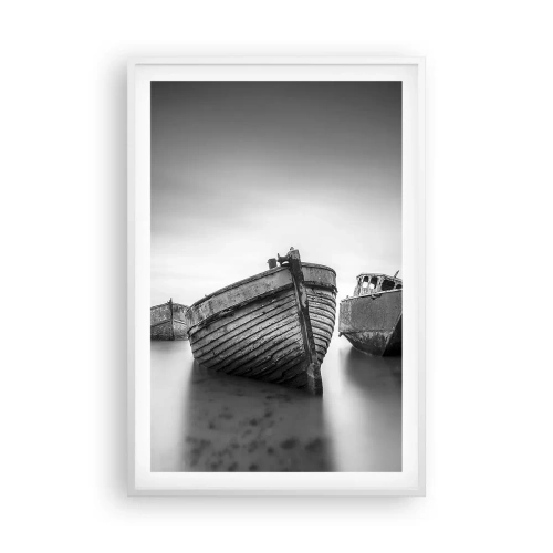 Póster en marco blanco - Ahora solo quedan los recuerdos... - 61x91 cm