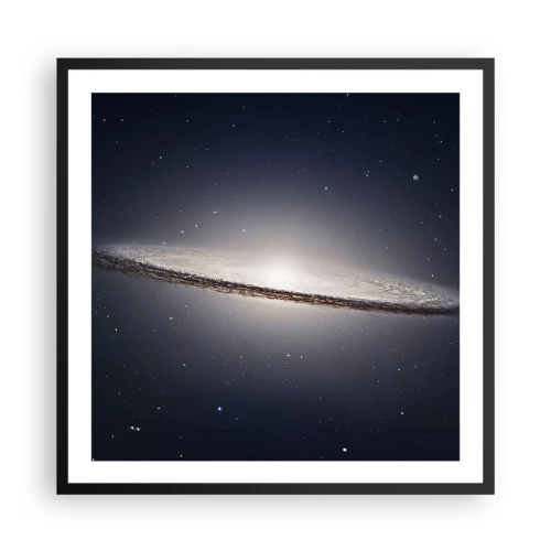 Póster en marco negro - Érase una vez en una galaxia muy, muy lejana.... - 60x60 cm