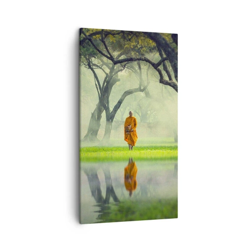 Cuadro sobre lienzo - Impresión de Imagen - En el camino de la iluminación - 45x80 cm