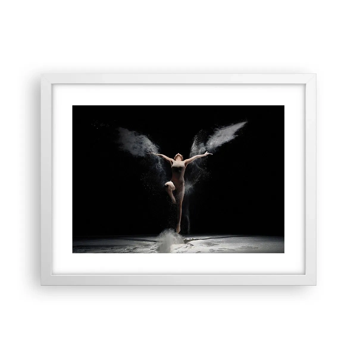 Póster en marco blanco - Los duendes existen - 40x30 cm