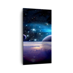 Cuadro sobre lienzo - Impresión de Imagen - ¿Sigues solo? - 45x80 cm