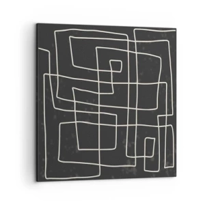 Cuadro sobre lienzo - Impresión de Imagen - No es tan sencillo - 50x50 cm