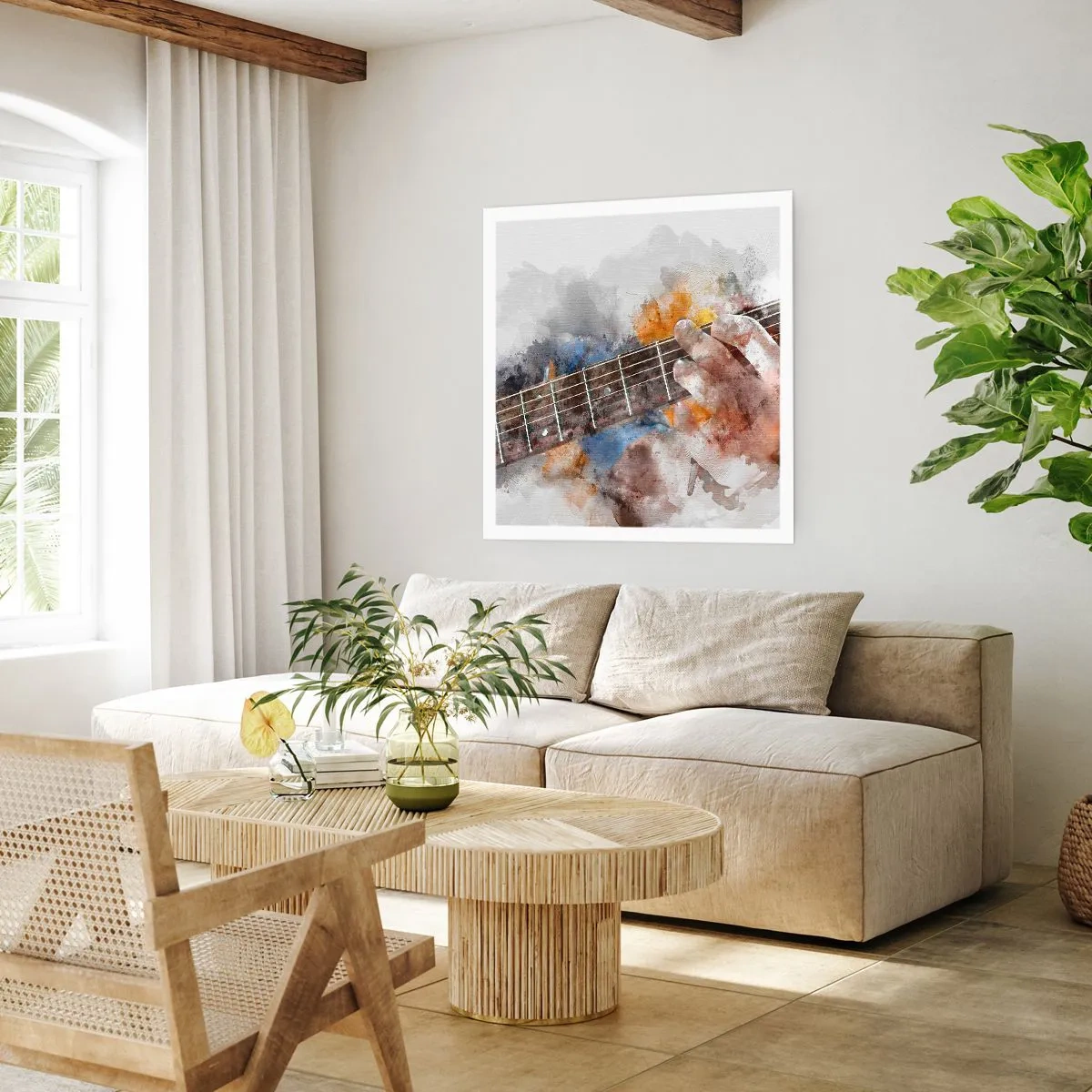 Póster - Poesía entre las cuerdas - 40x40 cm