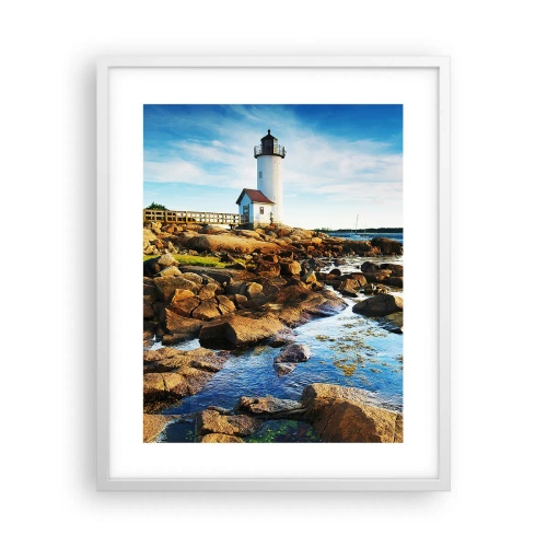 Póster en marco blanco - Esperando vuestro regreso - 40x50 cm