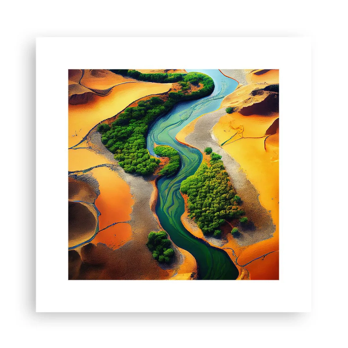 Póster - Río que da vida - 30x30 cm
