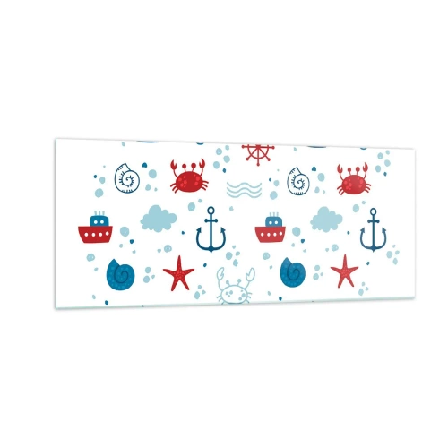 Cuadro sobre vidrio - Impresiones sobre Vidrio - Un cuento de mar - 100x40 cm