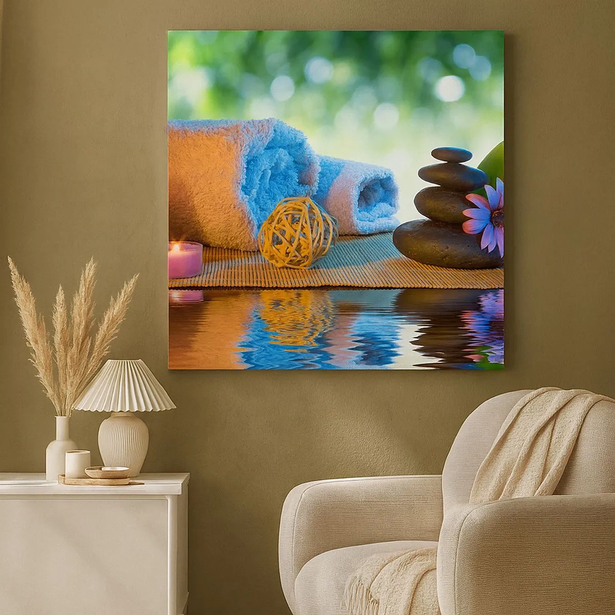 Cuadro sobre lienzo - Impresión de Imagen - Tiempo para el cuerpo - 30x30 cm