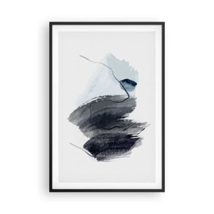 Póster en marco negro - Intensidad y movimiento - 61x91 cm