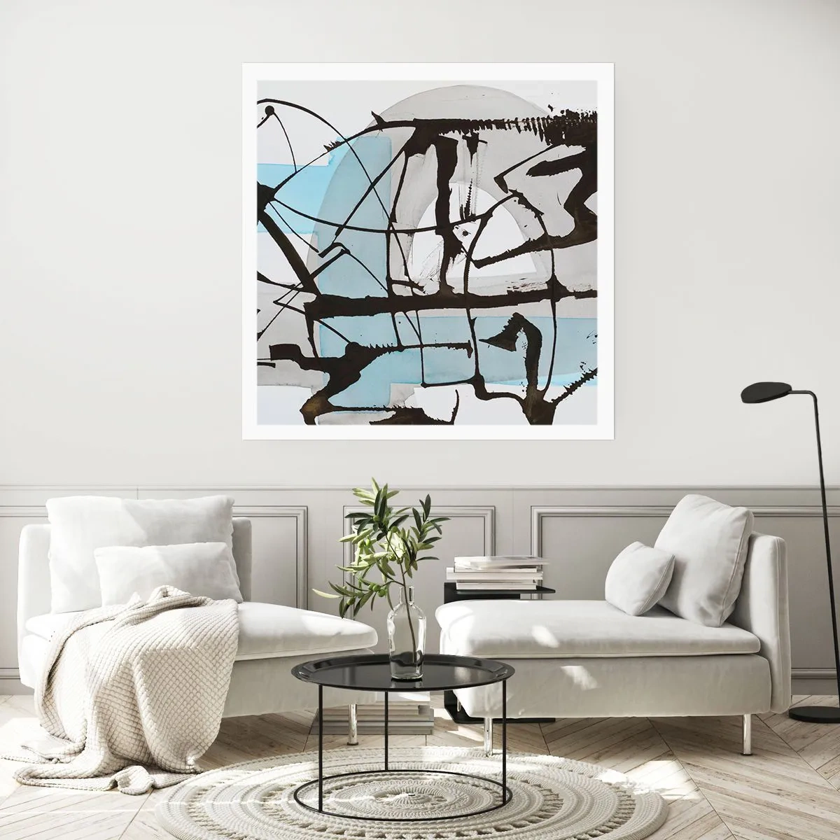 Póster - Azul a pesar de todo - 40x40 cm