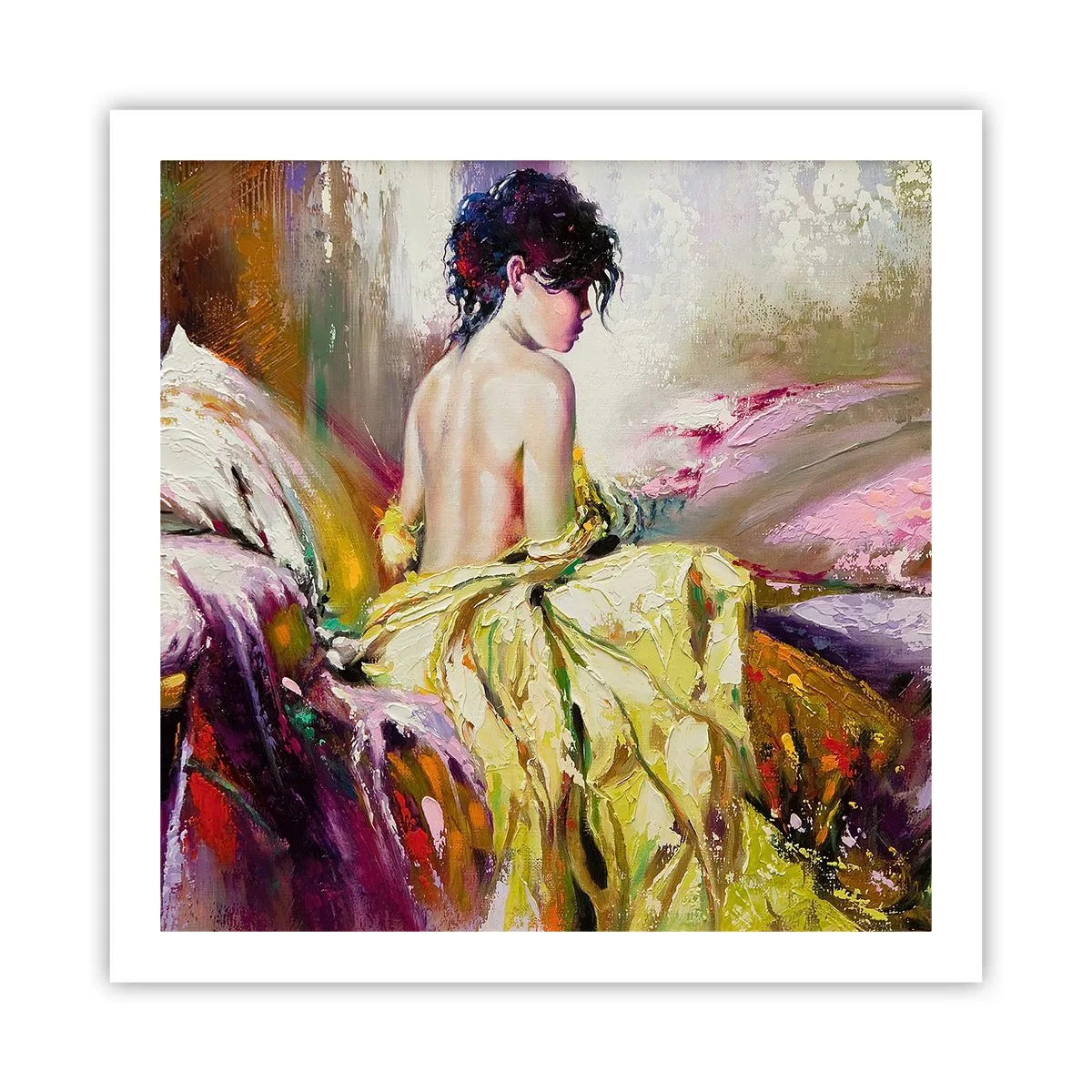 Póster - La hermosura y frescura de la flor - 60x60 cm