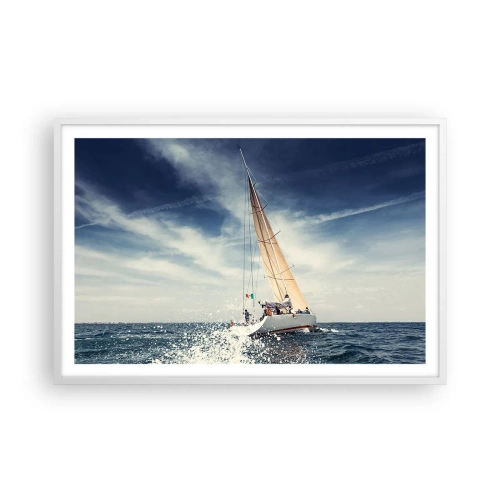 Póster en marco blanco - ¡No nos alcanzarán! - 91x61 cm