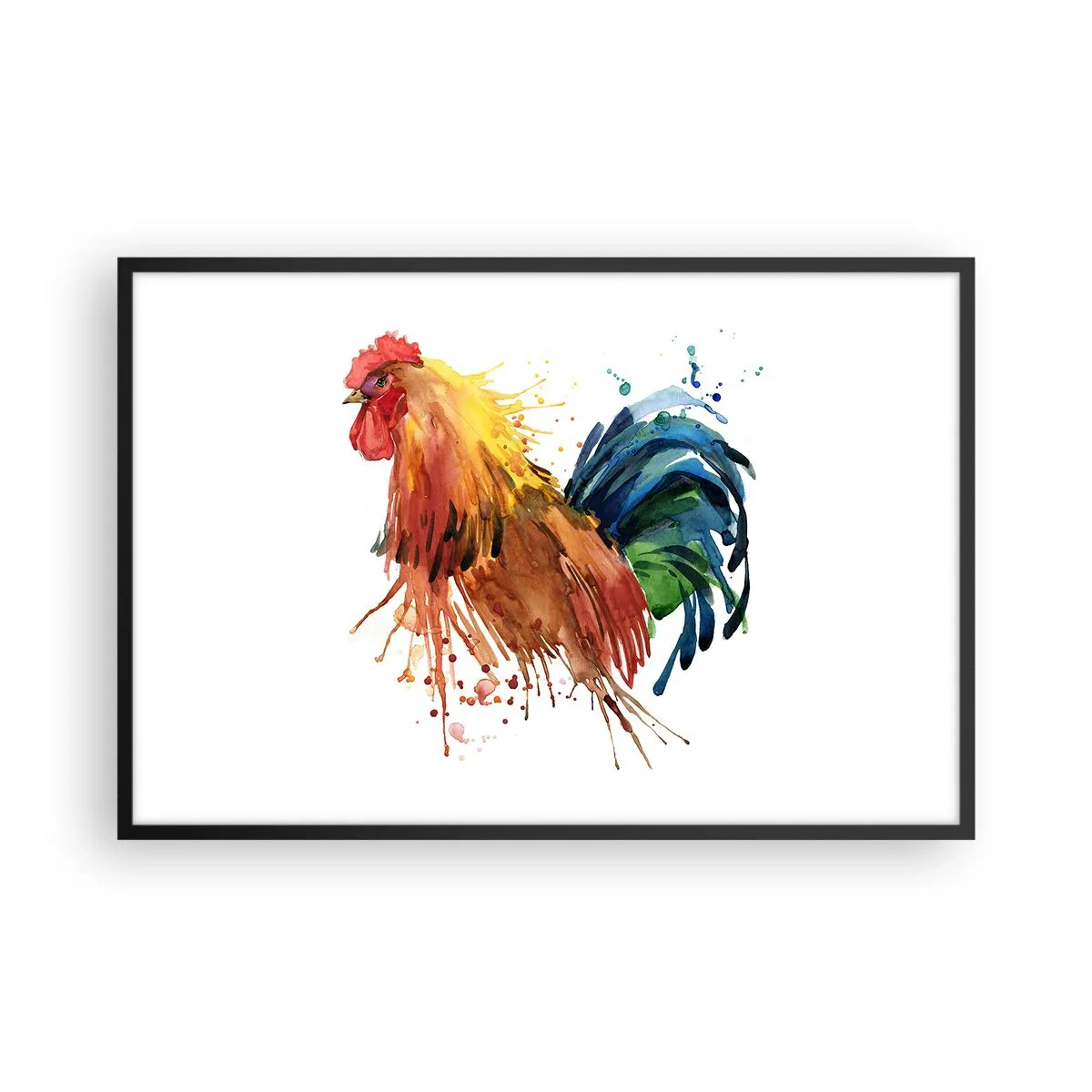 Póster en marco negro - Un manto real, un orgullo real - 91x61 cm