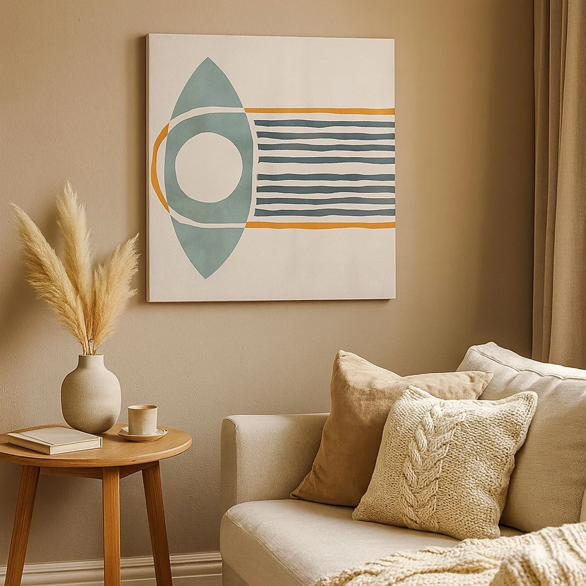 Cuadro sobre lienzo - Impresión de Imagen - Signos y rituales - 30x30 cm