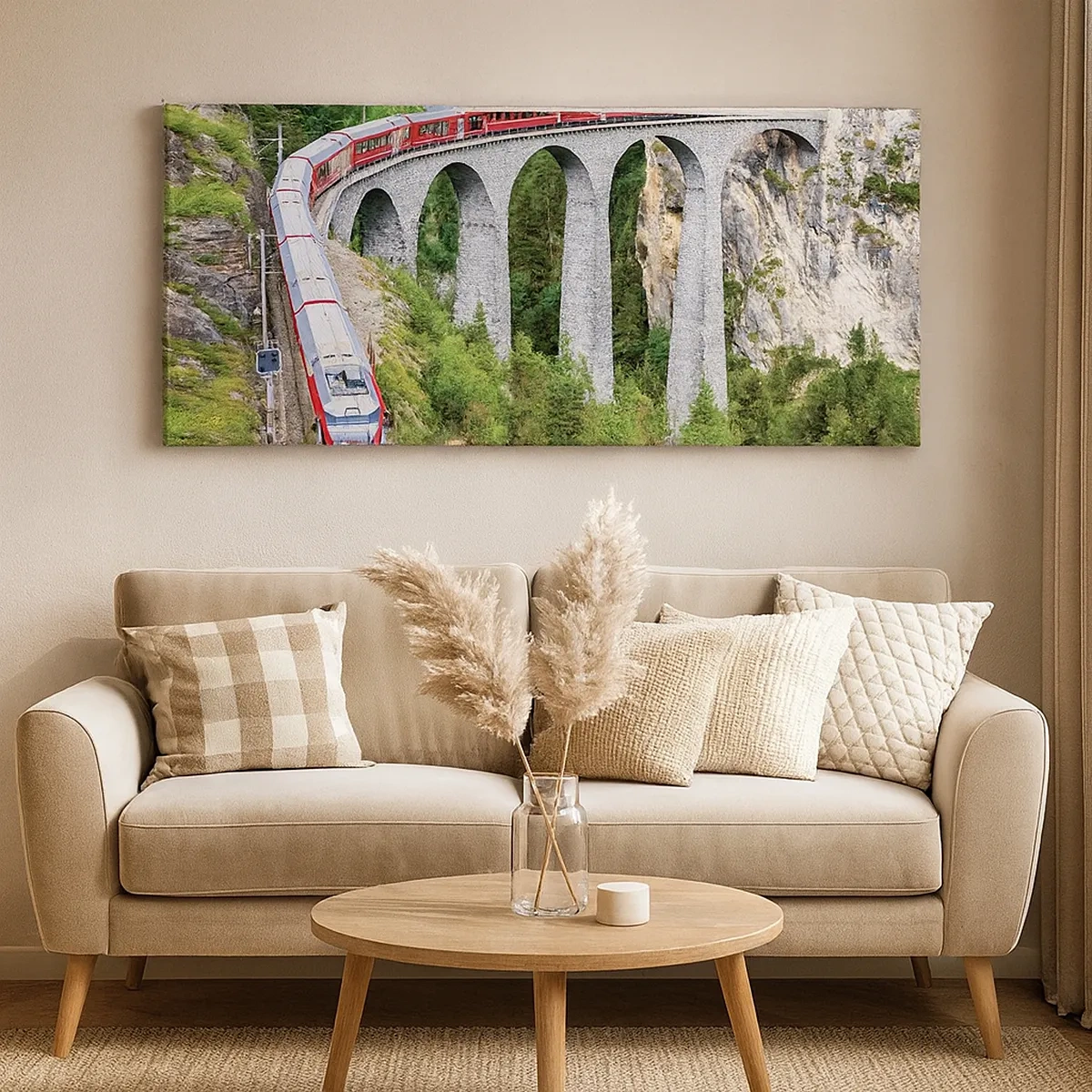 Cuadro sobre lienzo - Impresión de Imagen - Atravesando las montañas - 30x30 cm