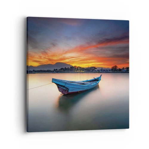 Cuadro sobre lienzo - Impresión de Imagen - Se avecina una buena noche - 40x40 cm