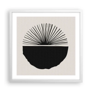 Póster en marco blanco - Un abanico de posibilidades - 50x50 cm