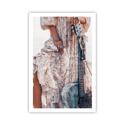 Póster - Una flor en el camino - 61x91 cm